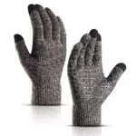 Guanti touch screen invernali - Guanti antiscivolo Guanti lavorati a maglia caldi Accessori outdoor Guanti sportivi da ciclismo antivento per donna Uomo Donna