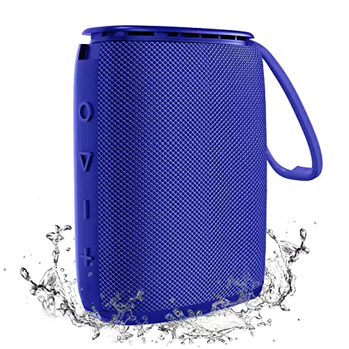 Hadisala Altoparlante wireless Bluetooth portatile per esterni Impermeabile - Blu