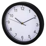Hama Pure Quartz wall clock Cerchio Nero