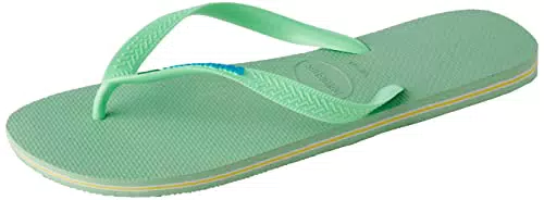 Havaianas Brasil Logo, Infradito Unisex-Adulto, Verde