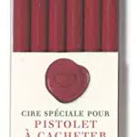 Herbin 35826T - Kit di 6 bastoncini di cera speciale per pistola a ceralacca, bordeaux