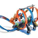 Hot Wheels, Pista Hot Wheels Schianti Rotanti con Propulsori Motorizzati