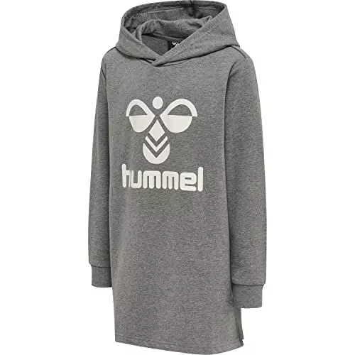 hummel Hmlmaja-Felpa con Cappuccio, Melange Medio, 128 Bambina