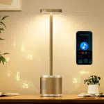 HYMZP Lampada da Tavolo Senza Fili, corten