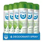 Infasil Deodorante Spray Neutro con Olio Essenziale, 6 pz