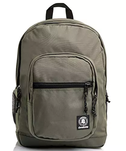 Invicta - Scomparto, Zaino Scuola E Tempo Libero Jelek Plain Doppio Tasca Porta Pc Bambine Ragazze