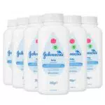 Johnson's Baby Powder Talco Talco Soft Skin Care Protect Bottiglie - Confezione da 6 x 200 g