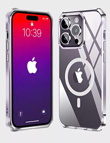 Kakalux, Custodia magnetica iPhone 14Pro, compatibile con la ricarica wireless