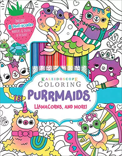 Kaleidoscope Coloring: Purrmaids, Octodogs, and More!