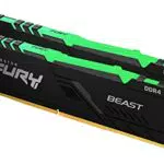 Kingston FURY Beast RGB 32GB 3733MHz DDR4 CL19 Memoria Gaming Kit per Computer Fissi Kit da 2 KF437C19BB1AK2/32