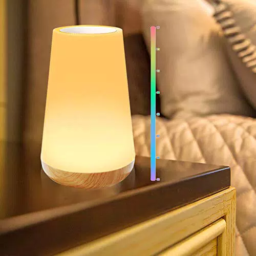 KIPIDA Lampada da Comodino a LED Intelligente, Luce Notturna Bambini Dimmerabile