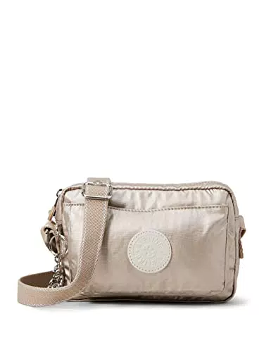 Kipling ABANU, Borse a Tracolla, Donna, Argento, Taglia unica