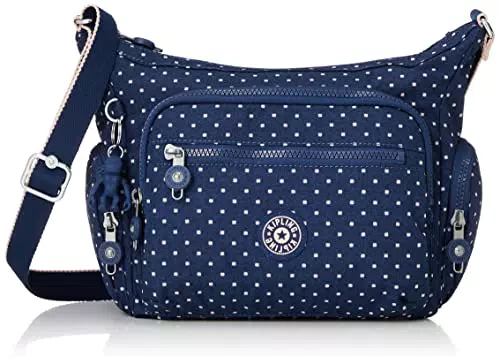 Kipling GABBIE S, Borsa a Tracolla, Donna, Morbido Dot Blu