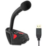 KLIM™ Voice V2 + Microfono USB da Scrivania + Novità 2022 + Suono di Alta qualità + Registrazione e Riconoscimento Vocale
