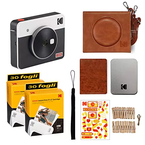 Kodak Mini Shot 3 Retro, Macchina Fotografica Istantanea e Stampante + 68 fogli & fasci di accessor