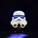 Kyglaring Set di luci a LED compatibile con Lego Star Wars Stormtrooper Kit di costruzione del casco-Kit di illuminazione a LED per 75276 - Il modello in mattoncini non incluso