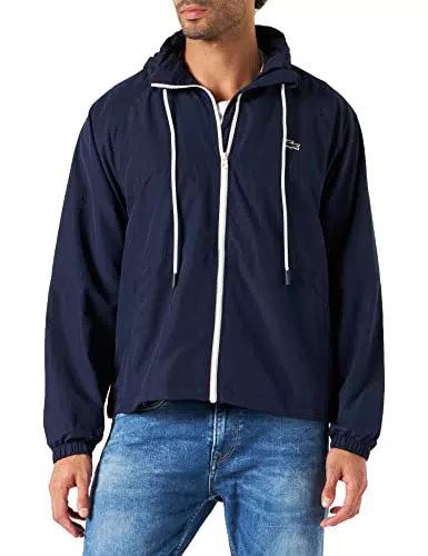 Lacoste Bh0540 Parka & Giubbotti, Marina, Small-Medium Uomo