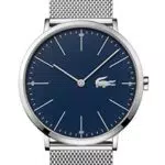 Lacoste Orologio Analogico al Quarzo da Uomo con Cinturino in Maglia Metallica in Acciaio Inossidabile Argentato - 2010900