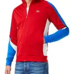 Lacoste Sh9377 Felpe, Rosso/Marina-Bianco