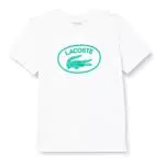 Lacoste Tj9732 T-Shirt, Bianco, 4 Anni Unisex-Bambini e Ragazzi