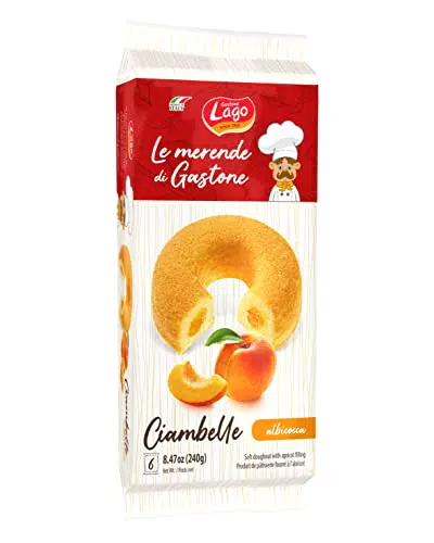 LAGO Le Merende di Gastone, Ciambelle con farcitura all'Albicocca 6x40g