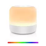 Lampada da comodino Touch, Luce LED da tavolo con 8 colori regolabile e 3 Intensità Luce Ricaricabile Lampada LED con funzione memoria per il Salotto Camera da Camera