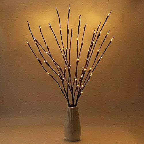 Lampada LED a forma di rami con 20 LED, luce bianca calda