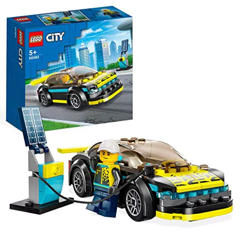 LEGO 60383 City Auto Sportiva Elettrica, Piccola Idea Regalo di Natale