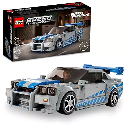 LEGO Speed Champions 2 Fast 2 Furious Nissan Skyline GT-R 76917 Set di giocattoli da costruzione per bambini