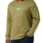 Levi's Ls Std Graphic Tee, Maglietta Sportiva, verde oliva, XS