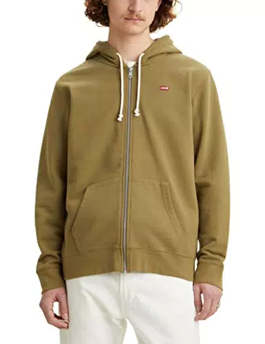 Levi's New Original Zip Up Martini Olive, Zip Up Uomo