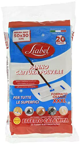 Liabel Panno Cattura Polvere, 30 X 50 cm, Contenuto 20 Panni