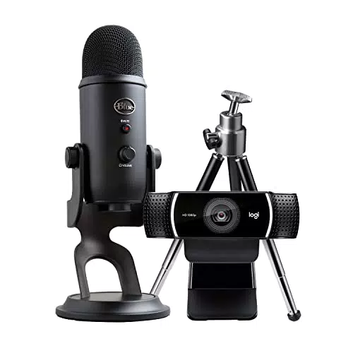 Logitech Pro Streamer Pack con microfono USB Blue Yeti e webcam HD C922 Pro - Nero