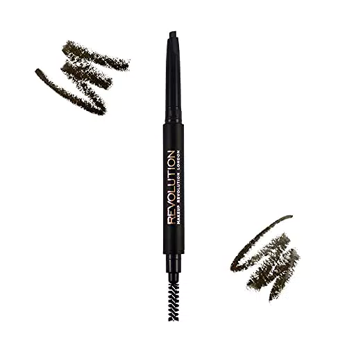 Makeup Revolution Duo Brow Definer - Penna per sopracciglia di precisione