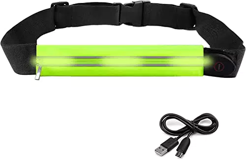 Marsupio da corsa a LED Luce Led Riflettente a USB Ricaricabile