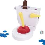 Mattel Games- Acchiappa la Cacca con Toilet Incluso