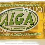 MAUQI - ALGA Puro Sapone Detersivo 100% Ecologico e Biodegradabile per bucato a mano e in lavatrice - 1 pezzo da 400gr