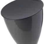 Mepal - Cestino per Rifiuti Organici Calypso - Piccolo Contenitore per Rifiuti con Coperchio - Ideale per l'Organizzazione della Cucina - Lavabile in Lavastoviglie - 2200 ml - Titanium