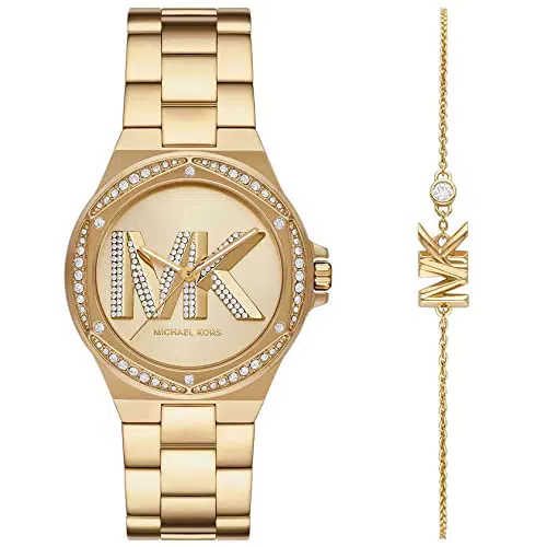 Michael Kors Quartz 3 Pointer con Braccialetto Lennox Mk1062Set