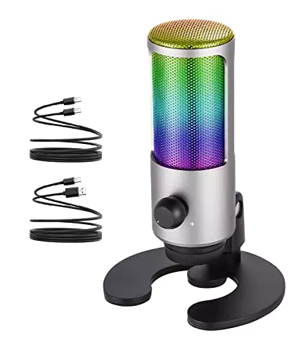 Microfono USB per Registrazione, Microfono a condensatore per il gaming da PC