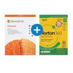 Microsoft 365 Personal, 1 abbonamento annuale + Norton 360 Standard