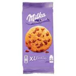 Milka, Cookies XL Choco, Biscotto Maxi Croccante con Golose Pepite di Cioccolato al Latte Milka