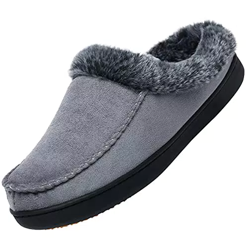 Mishansha Pantofole in Peluche Antiscivolo Memory Foam