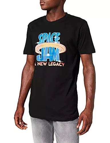 Mister Tee Space Jam Logo Tee T-Shirt, Nero