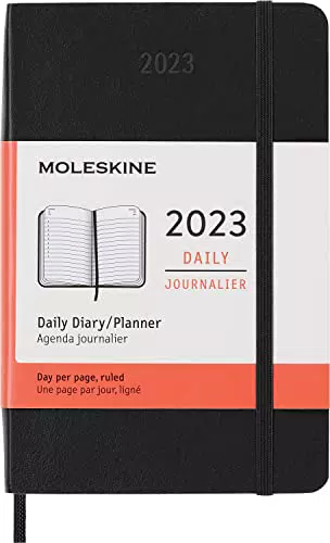 Moleskine Agenda Giornaliera 12-Mesi 2023, Agenda Giornaliera 2023