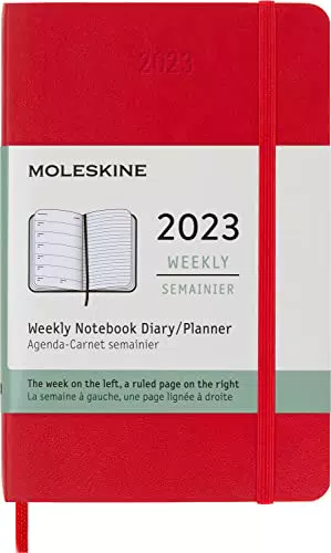 Moleskine Agenda Settimanale 2023, Agenda 12-Mesi, Agenda Settimanale