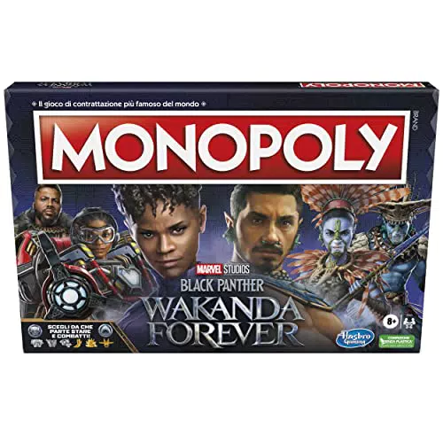 Monopoly Black Panther: Wakanda Forever, Gioco Da Tavolo Per Famiglie