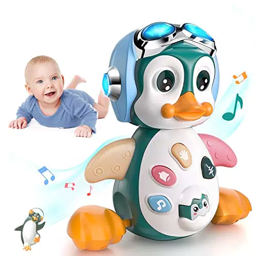 MOONTOY Giochi Musicali Bambini 1 Anno, Giochi per Gattonare con Musica e luci