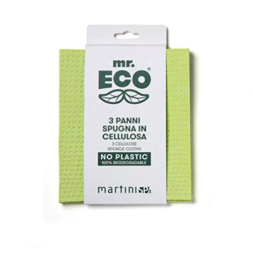 Mr.Eco Martinispa Panni Spugna In Cellulosa - 90 g
