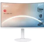 MSI Modern MD271CPW Monitor da ufficio curvo FHD da 27 pollici - Pannello VA 1500R 1920 x 1080